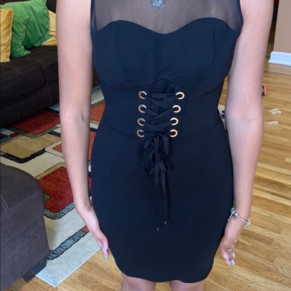 Black Fitted Dress from Guess - Picture 1 of 5